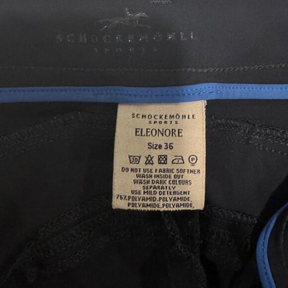 Schockemohle Eleonore Equestrian Breeches Dark Blue Women's 24R (US) / 36 (DE) - Picture 3 of 8